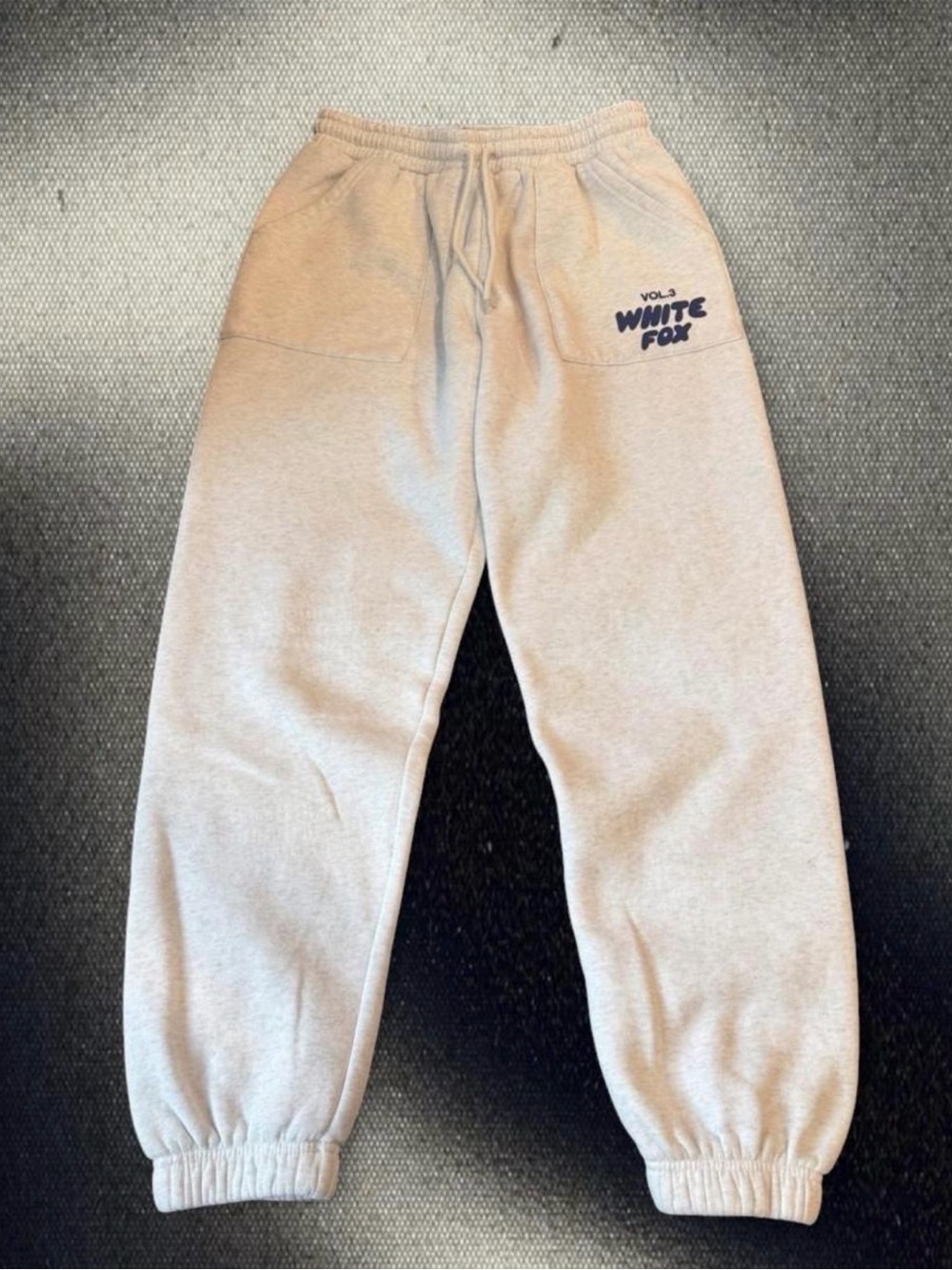 White Fox Boutique Vol. 3 Offstage Oversized Sweatpants - Heather Gray / Cloud